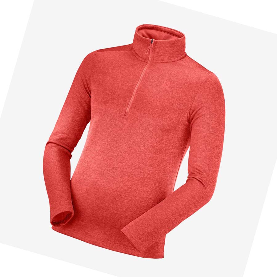 Sudadera Con Capucha Salomon ESSENTIAL LIGHTWARM SEAMLESS Hombre Naranjas | MX 3209JPQ